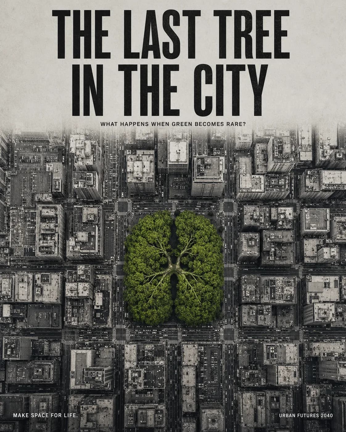 The Last Tree in the City, Environmental awareness poster