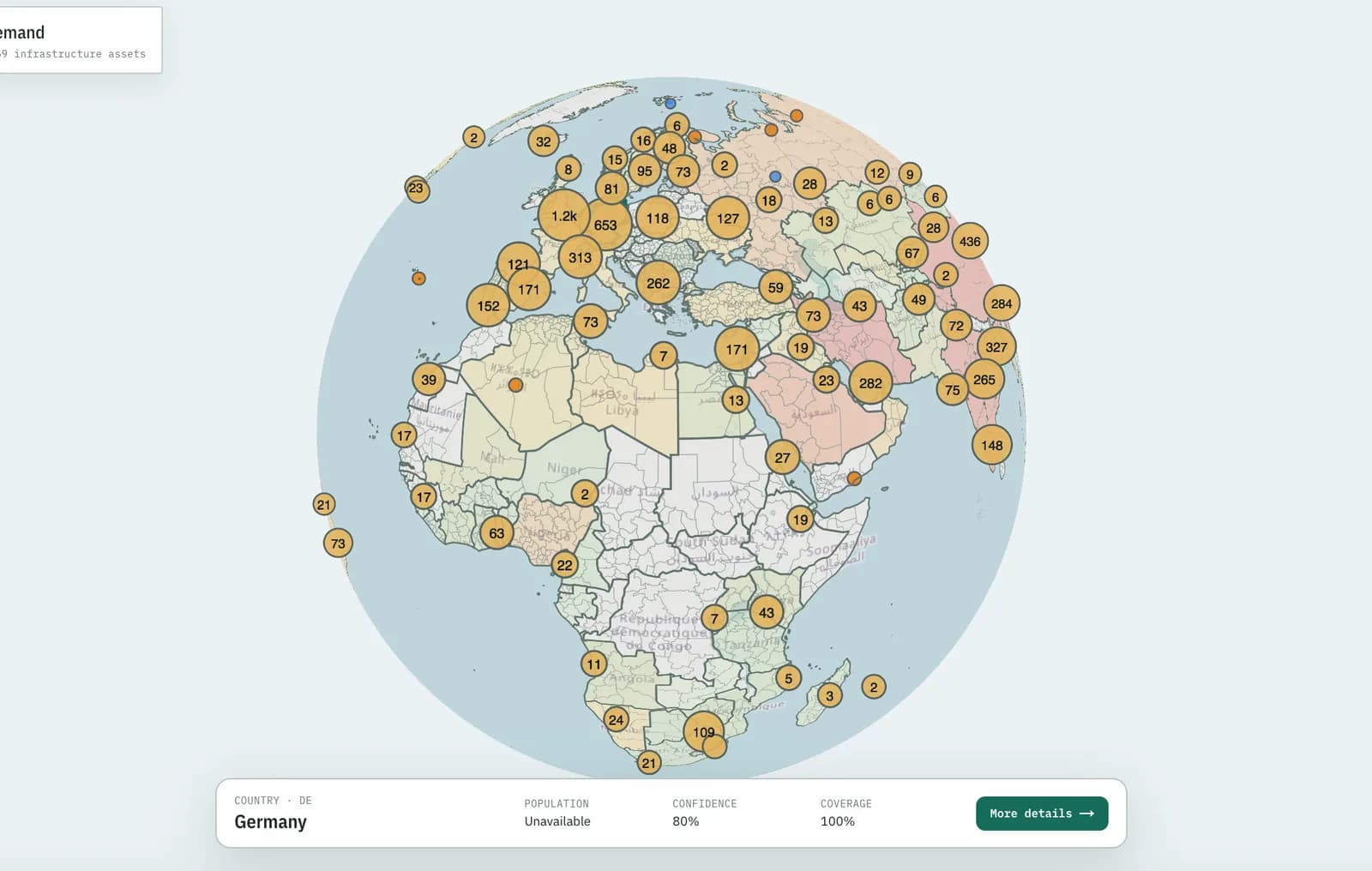 Wattlas, a live global map of data-center and water-infrastructure driven electricity demand